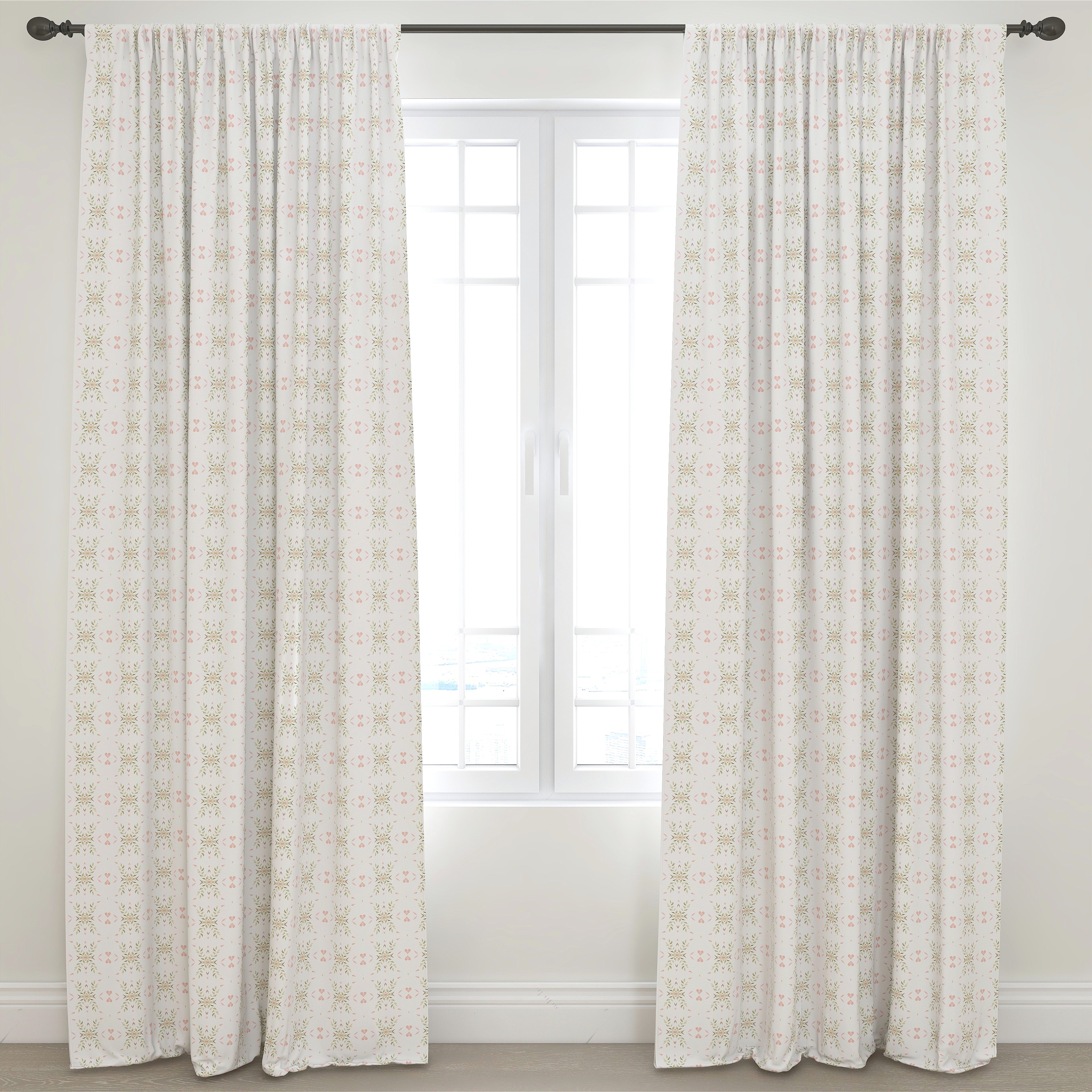 Kids & Nursery Blackout Curtains - Mirroring Hearts