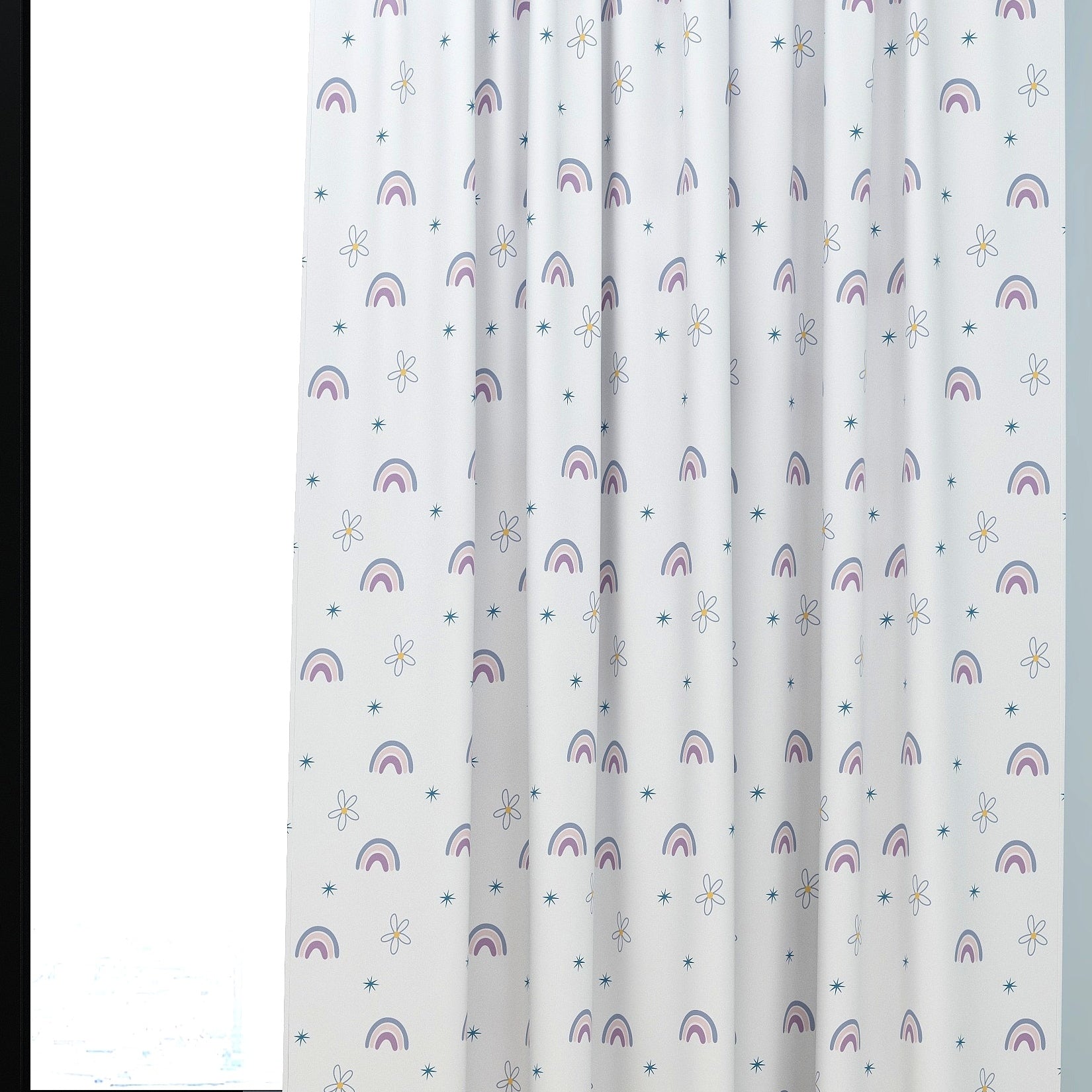 Rainbow Kids & Nursery Blackout Curtains - Fresh Doodles