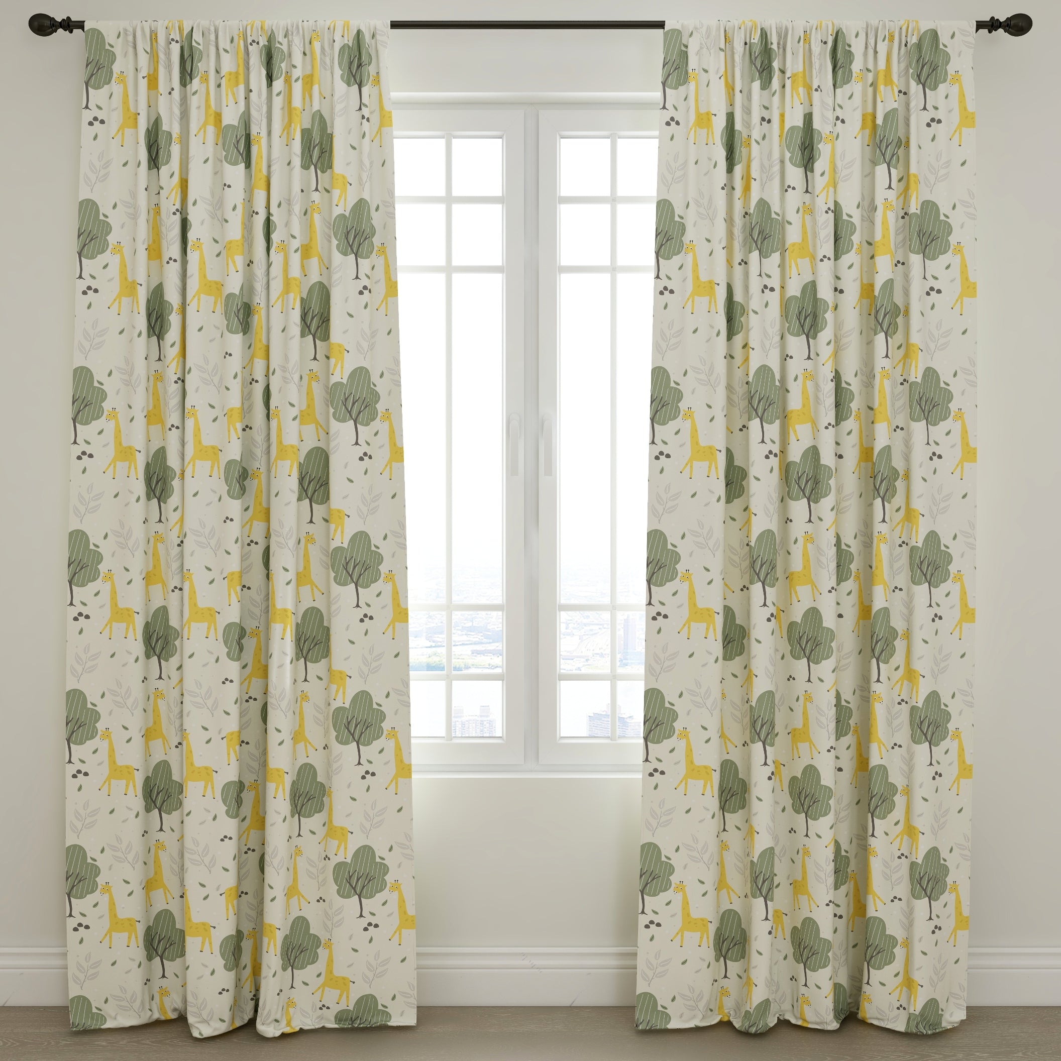 Giraffe Kids & Nursery Blackout Curtains - Levels Up