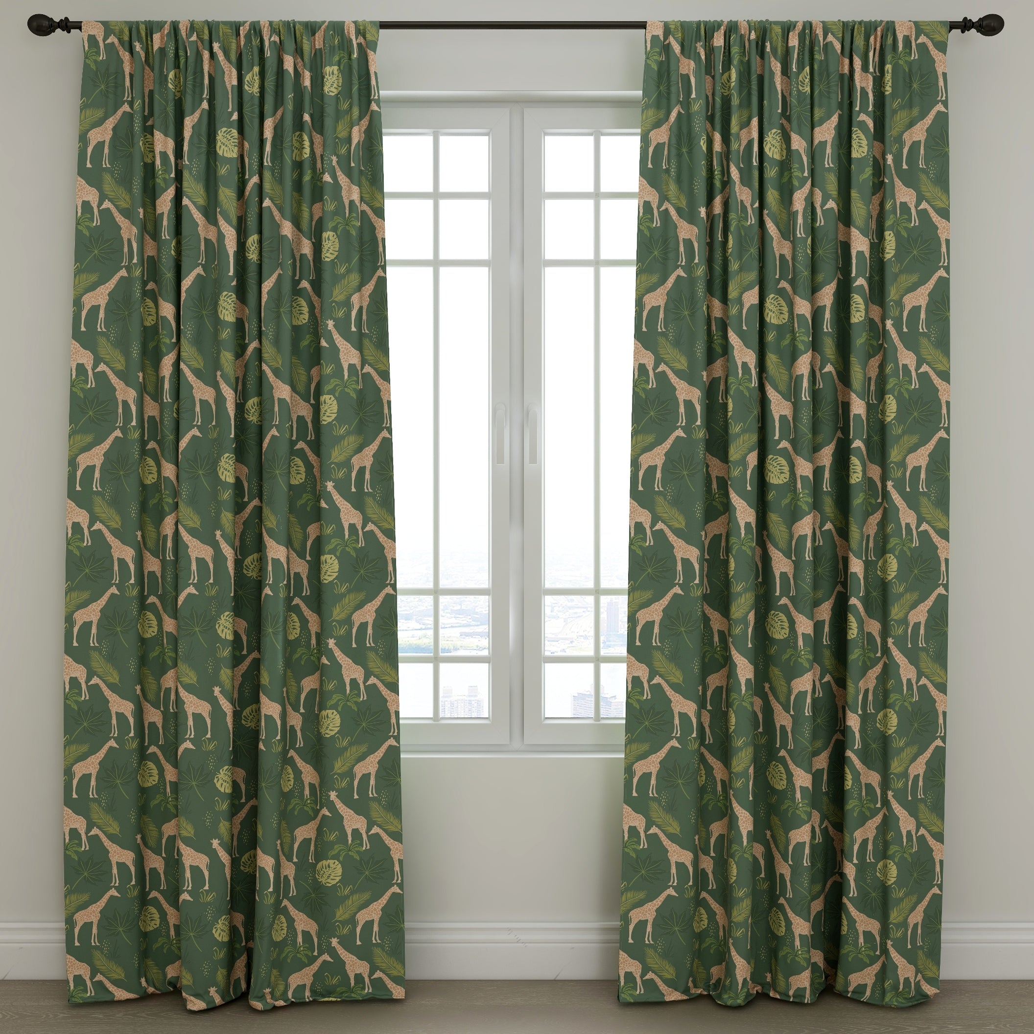 Giraffe Kids & Nursery Blackout Curtains - Stretch Out