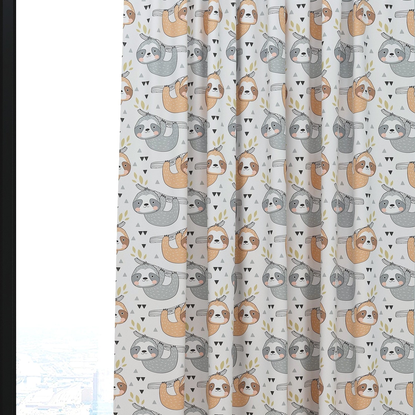 Sloth Kids & Nursery Blackout Curtains - Rise and Shine