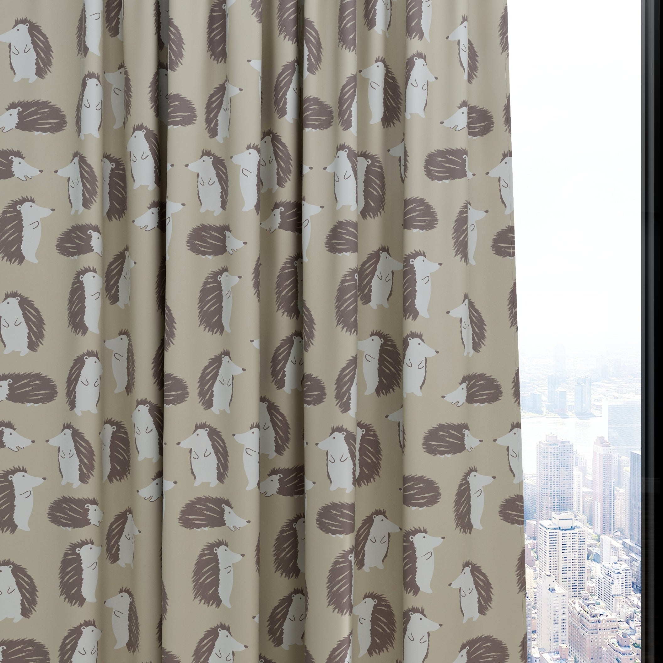 Hedgehog Kids & Nursery Blackout Curtains - Hedgehugs