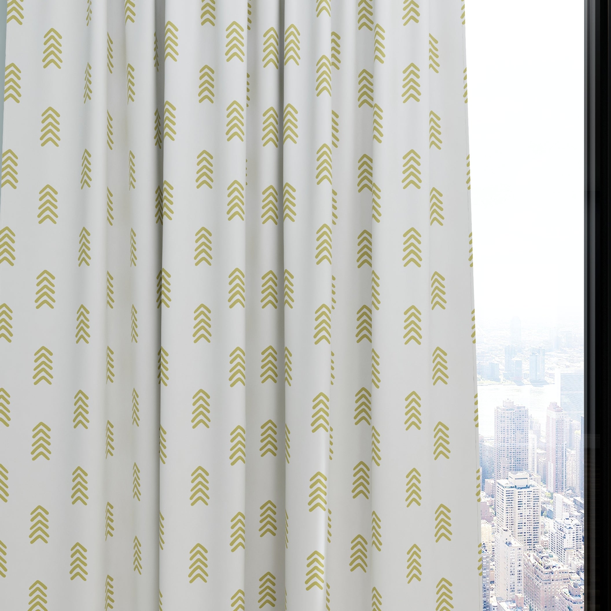 Boho Kids & Nursery Blackout Curtains - Olive Arrows