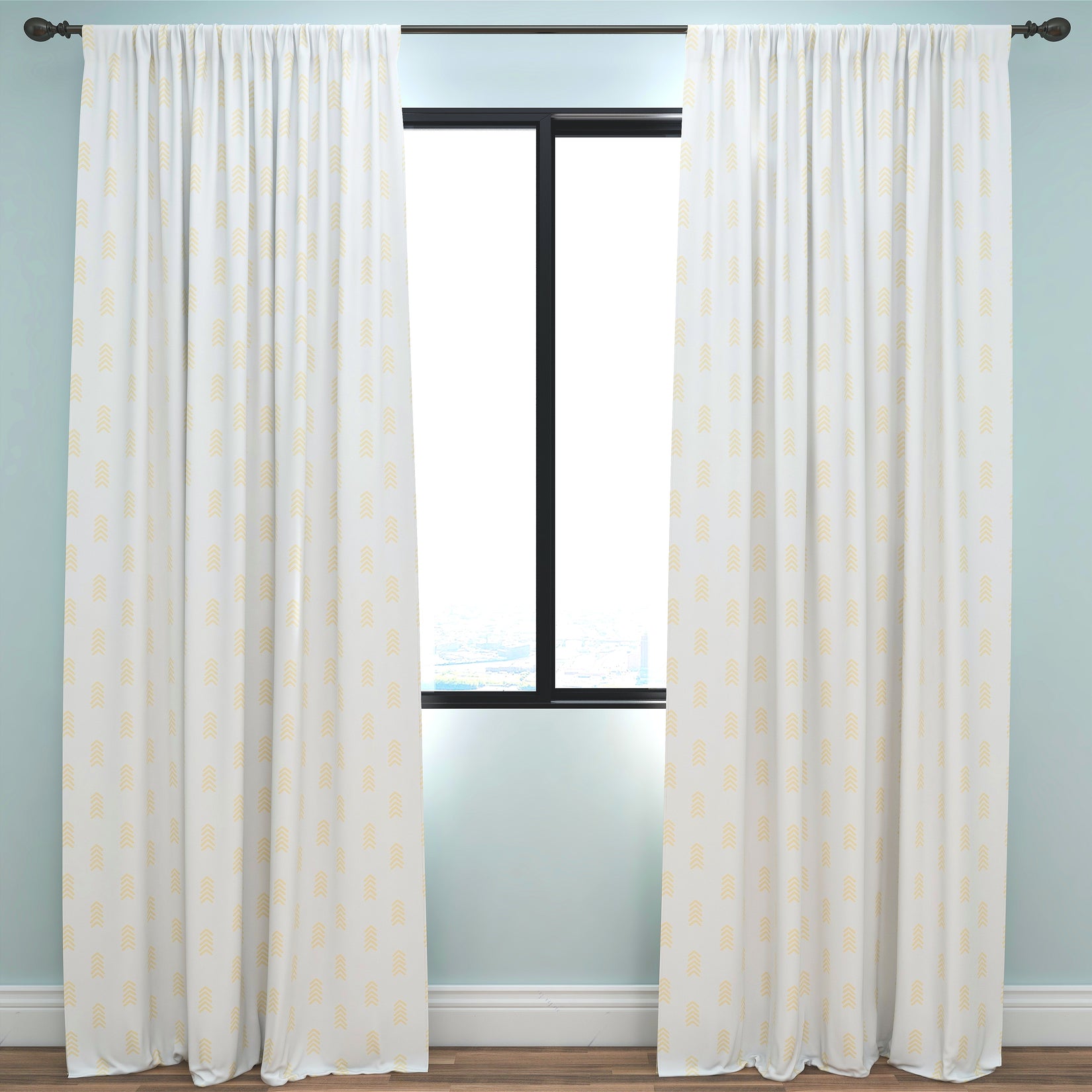 Boho Kids & Nursery Blackout Curtains - Flaxen Arrows