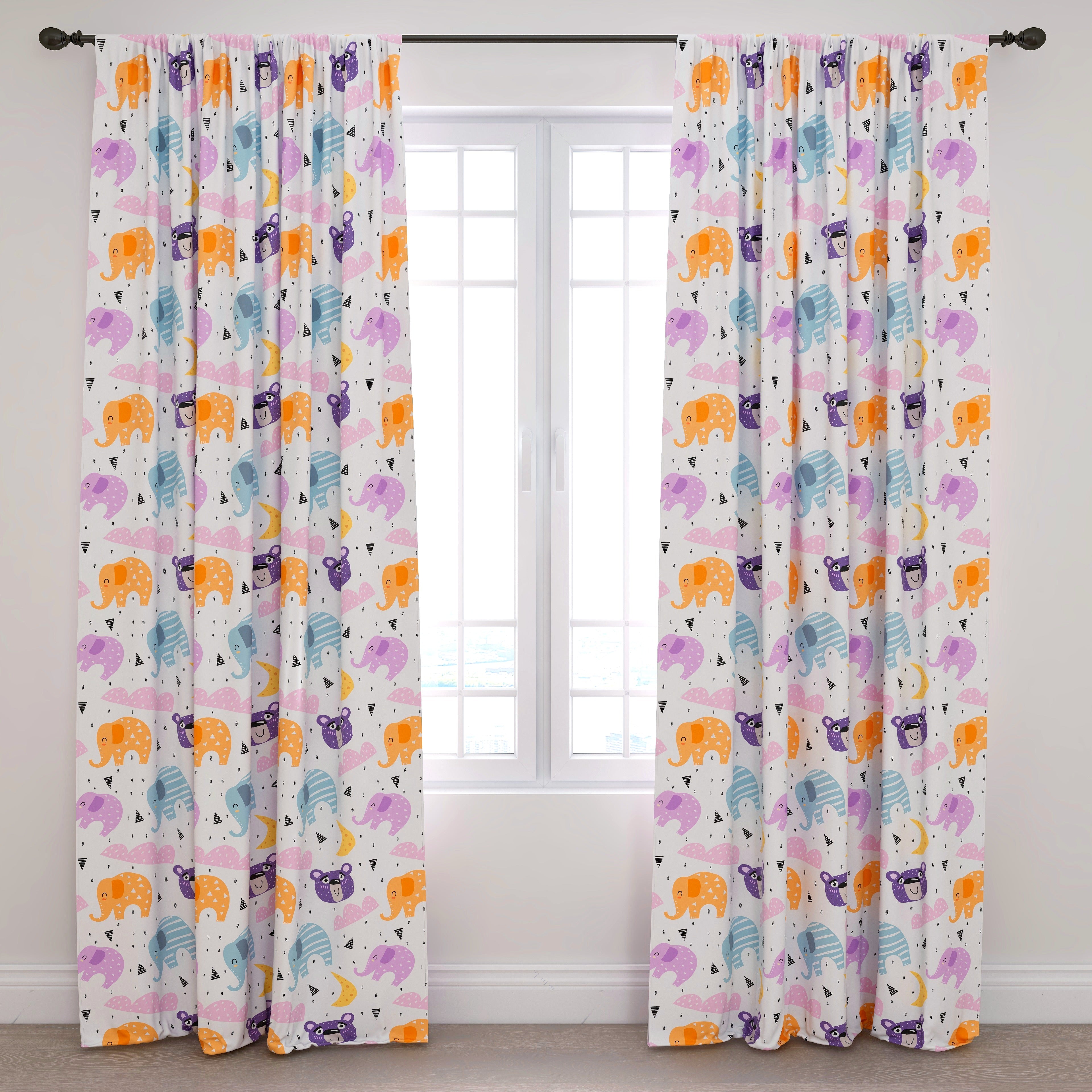 Animals Kids & Nursery Blackout Curtains - Blazing Wildlife