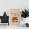 Personalized Camping Wall Art  | Set of 2 | Collection: Adventurer's Cabin | For Nurseries & Kid's Rooms