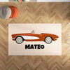Personalized Car Area Rug for Nurseries and Kid's Rooms - Classic Car
