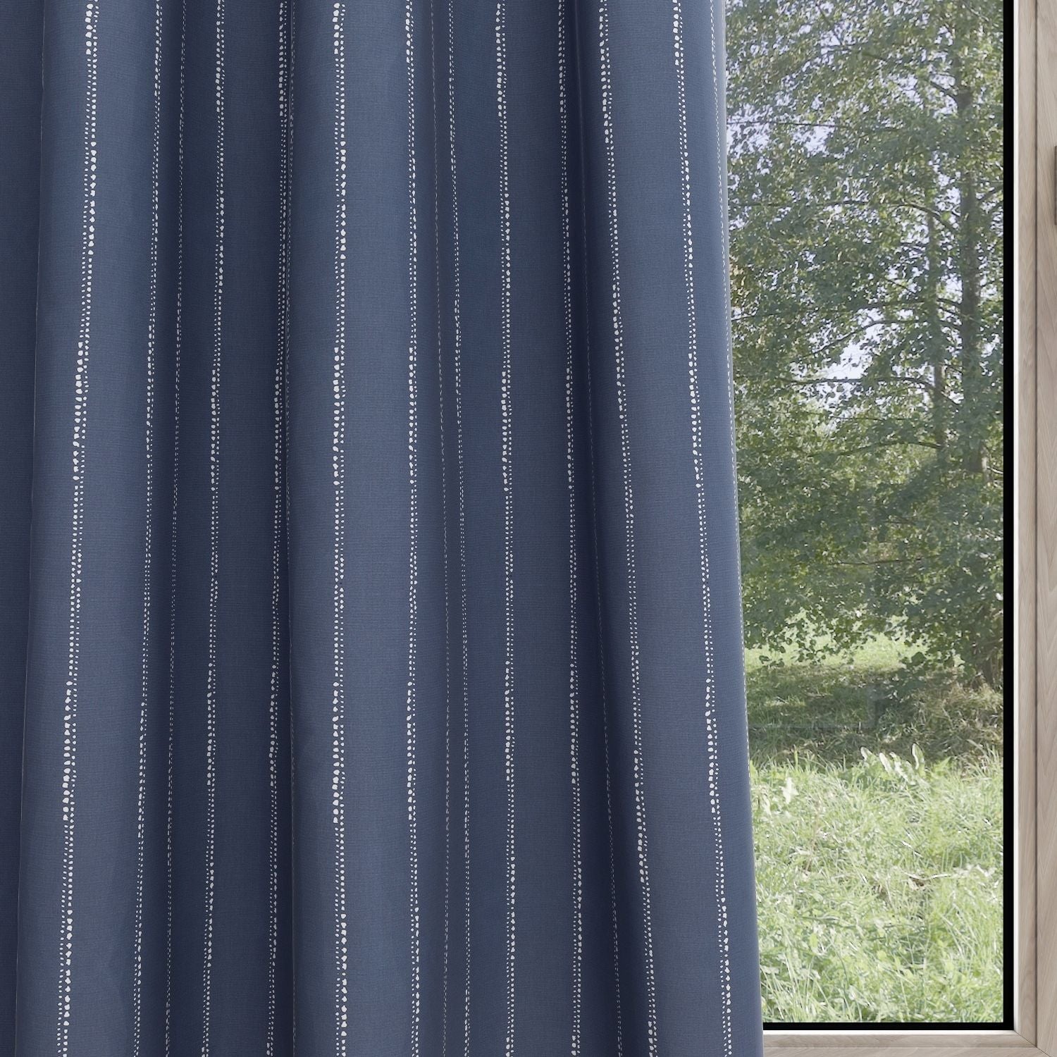 Carlo Vintage Indigo Kids Curtains