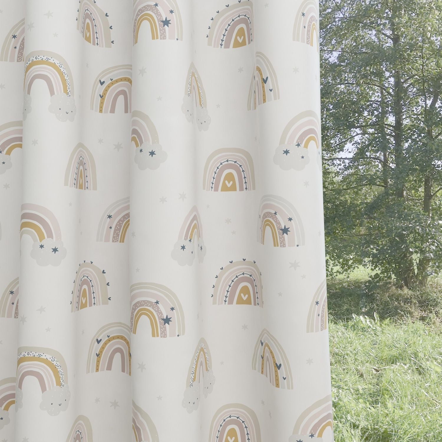 Rainbow Kids & Nursery Blackout Curtains - Chasing Rainbows