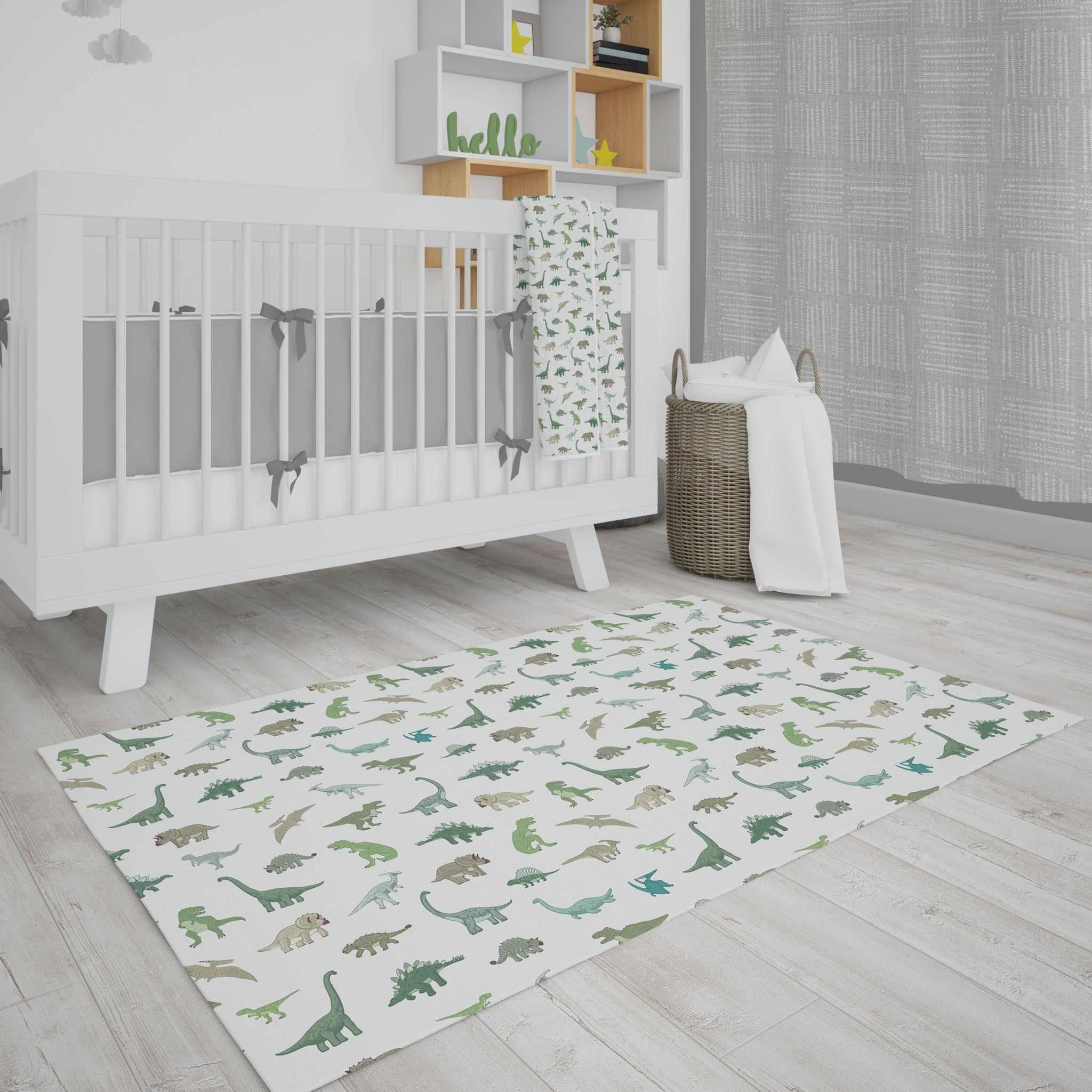 Dinosaur Area Rug for Nurseries and Kid's Rooms - A Roar Party