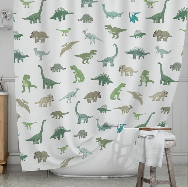 Dinosaur Kids' Shower Curtains - World Of Dinos