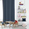 Dyed Solid Blue Kids Curtains