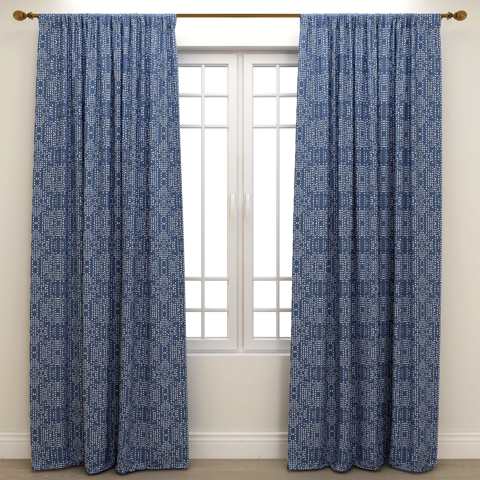 Destiny Denim Luxe Kids Curtains