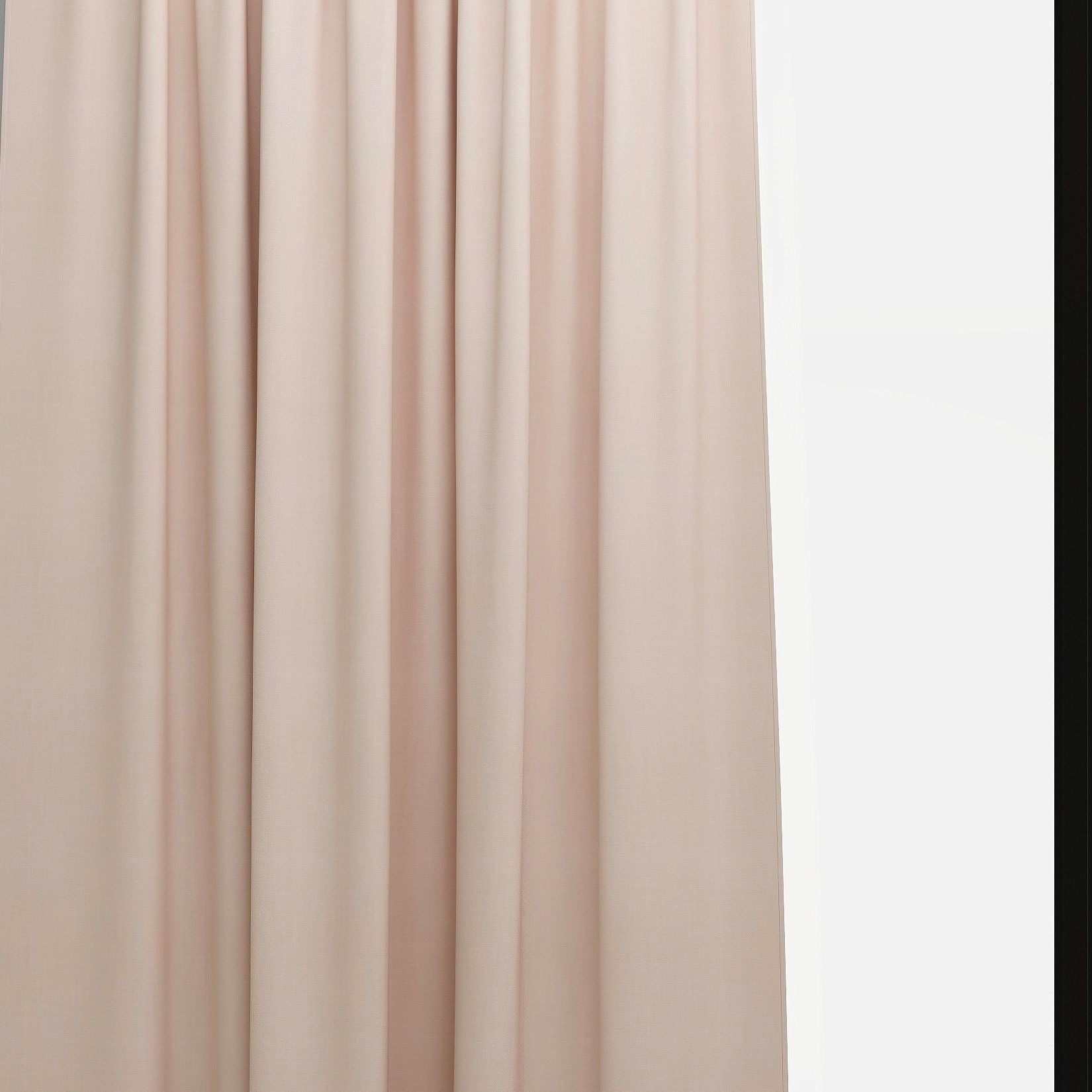 Dyed Blush Slub Kids Curtains