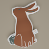 Hare Raising - Bunny Throw Pillow