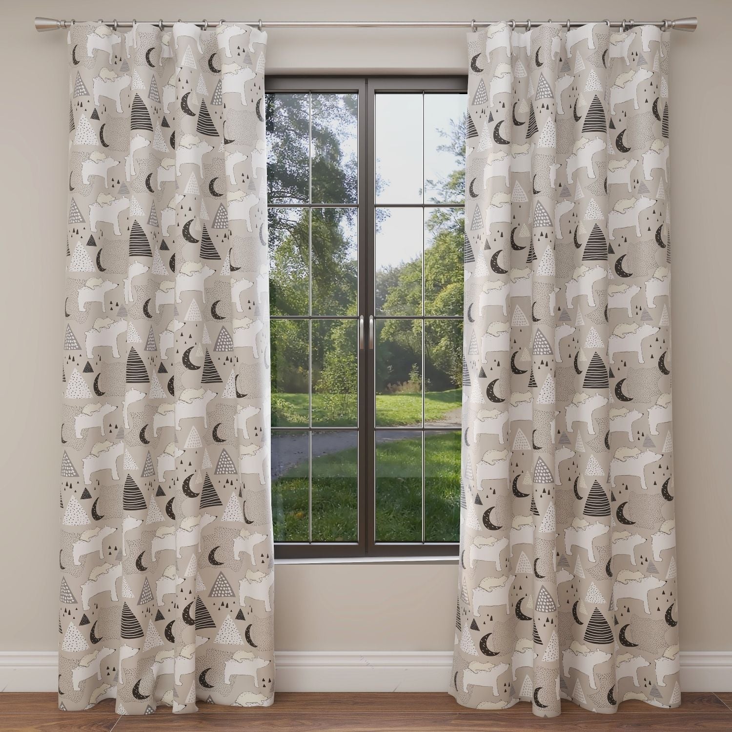 Bear Kids & Nursery Blackout Curtains - Em-BEARace