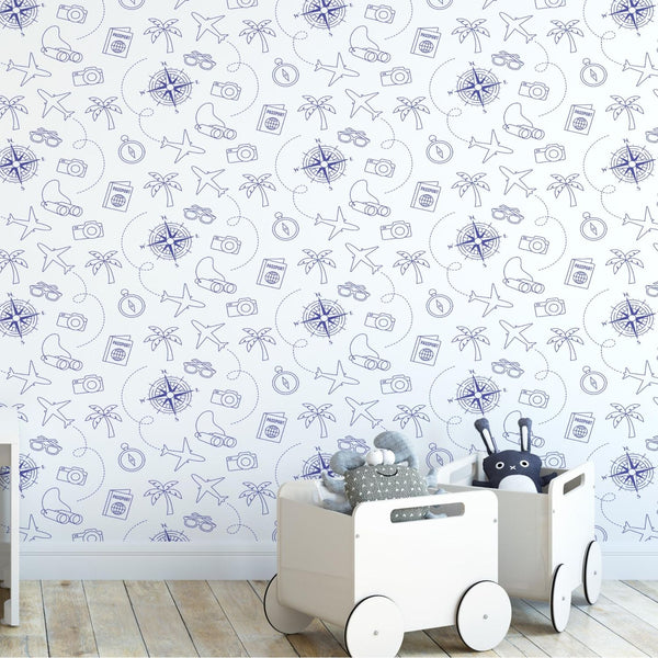 Travel Peel and Stick or Traditional Wallpaper - Explore the World