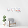 Firefighter Wall Art | Set of 3 | Collection: Fire Brigade | For Nurseries & Kid's Rooms