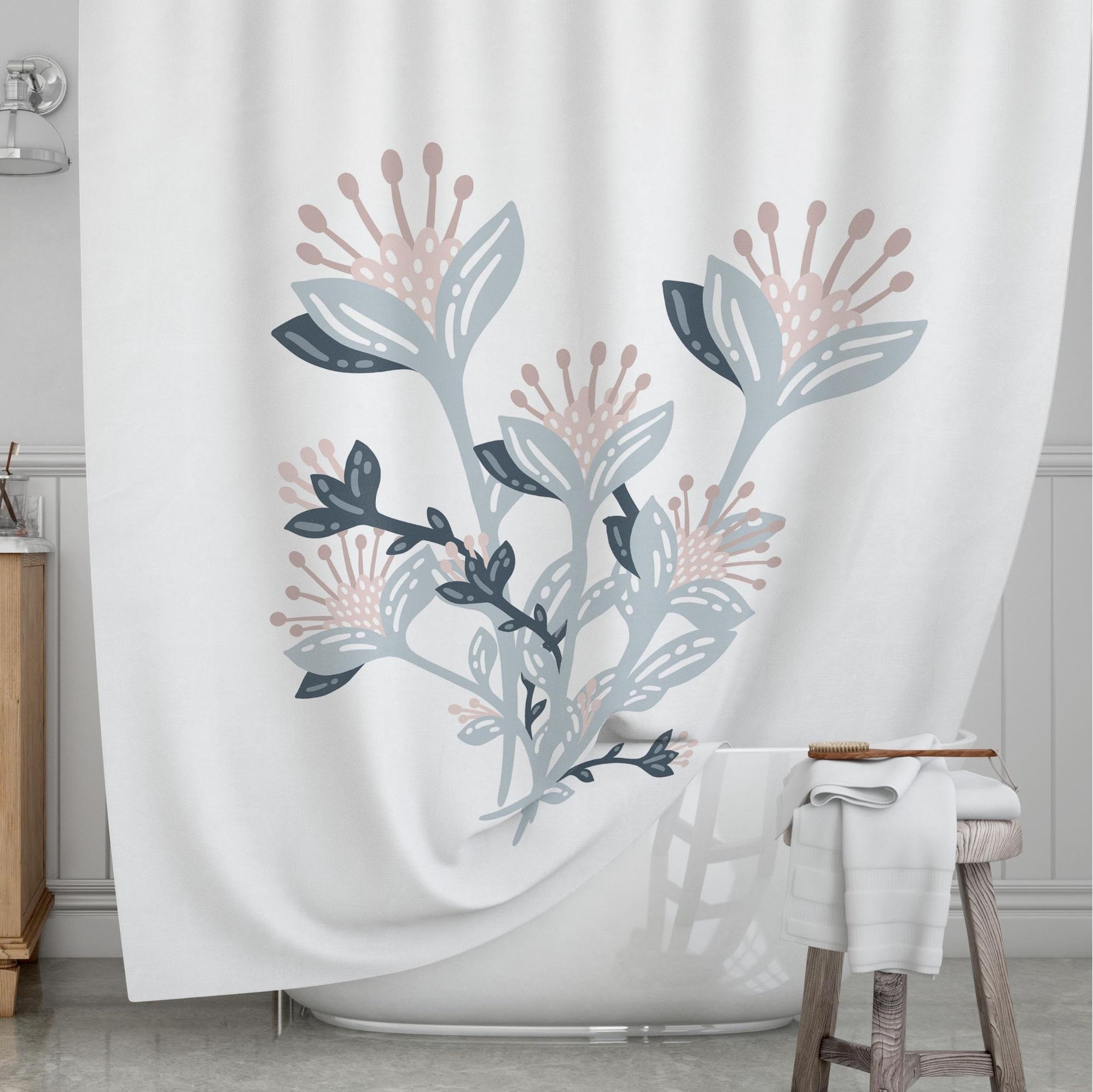 Floral Kids' Shower Curtains - Rustic Florals