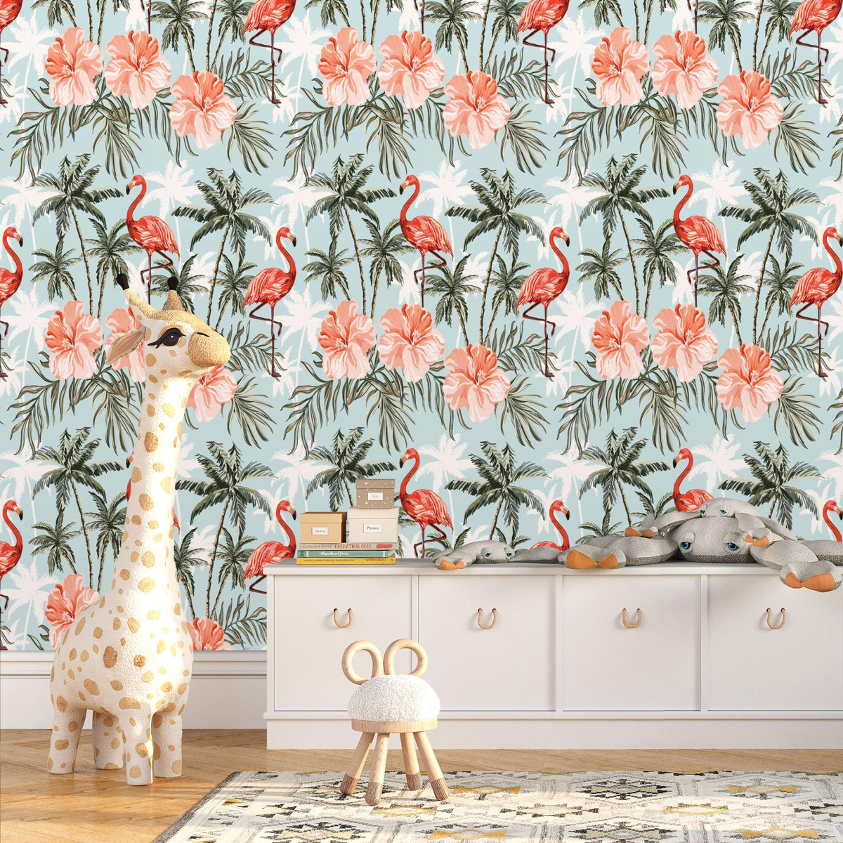 Splash of Joy: Our Flamingo Peel and Stick Wallpaper