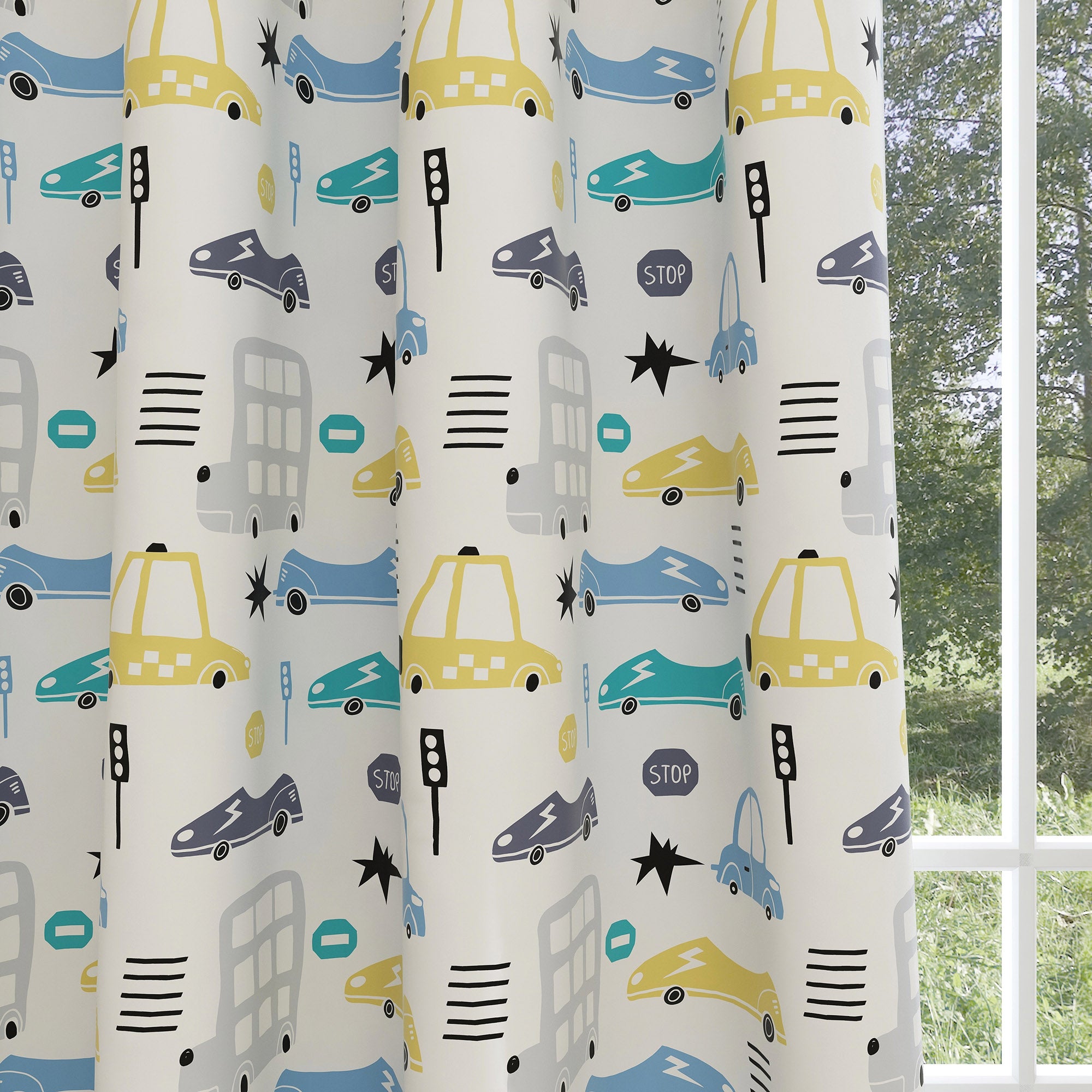 Cars Kids & Nursery Blackout Curtains - Get Set Go