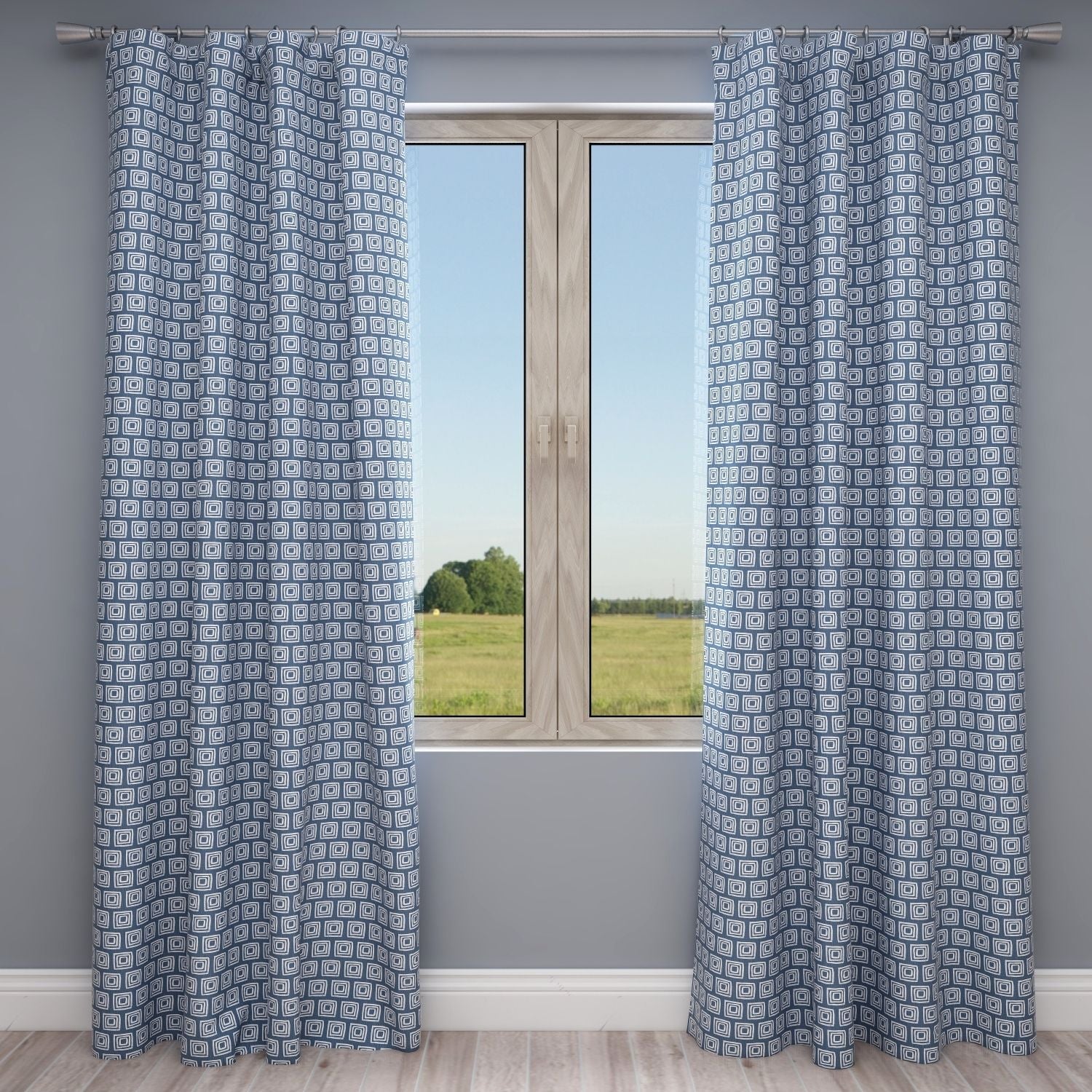 Hero Italian Denim Slub Kids Curtains