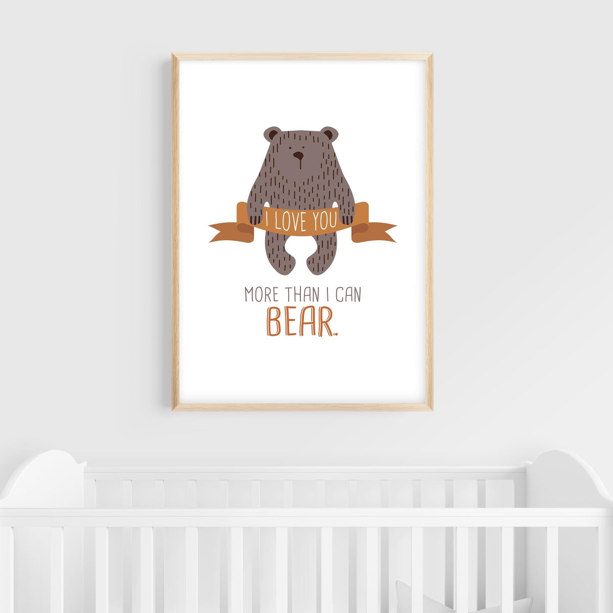 Bear Wall Art for Nurseries & Kid's Rooms - Bear My Love