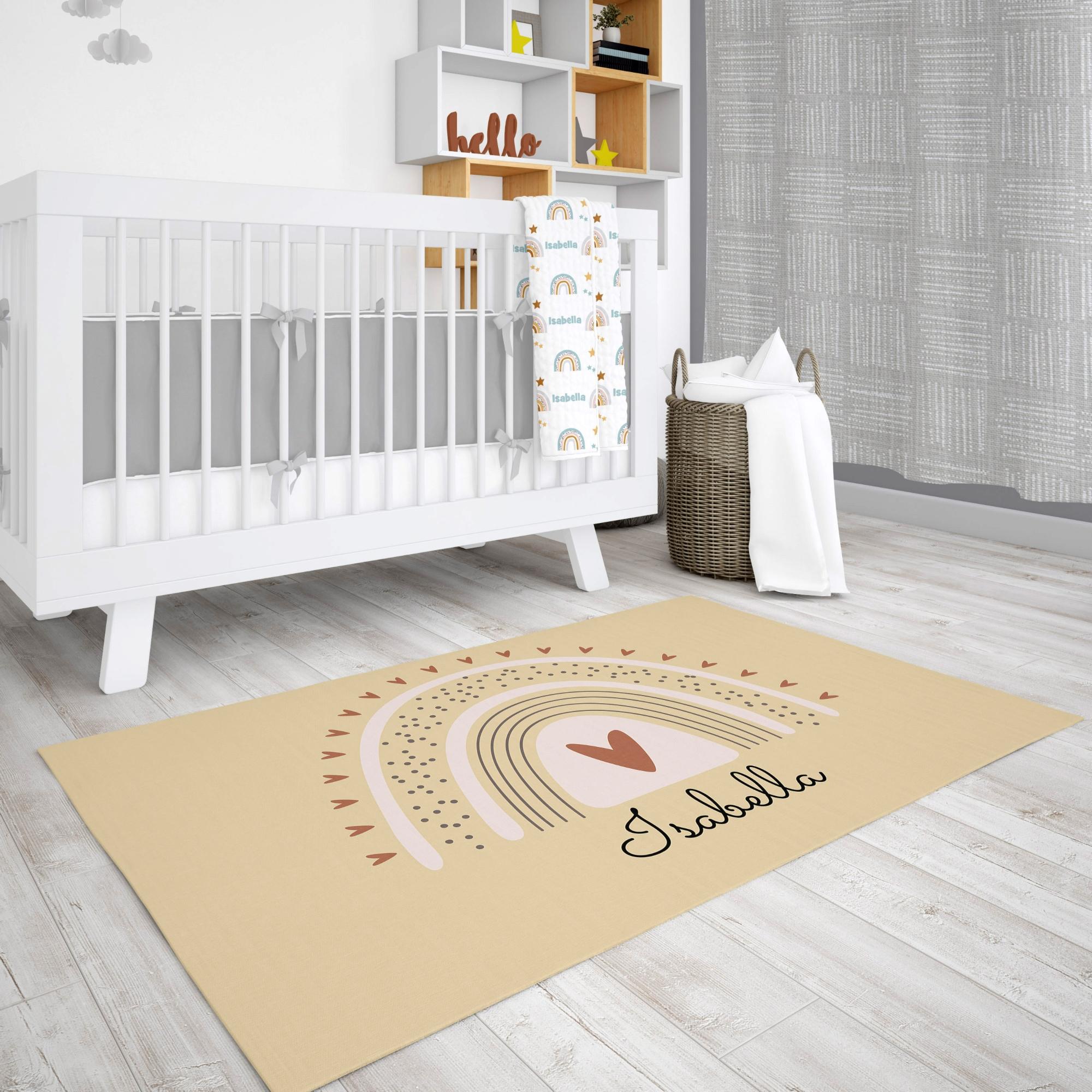 Personalized Rainbow Area Rug for Nurseries and Kid's Rooms - Follow the Rainbow 5