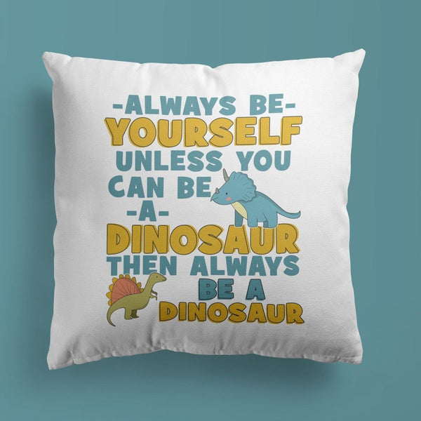 Dinosaur Throw Pillow For Nurseries & Kid's Rooms - Dino Wannabe