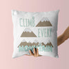 Adventure Throw Pillow For Nurseries & Kid's Rooms - To the Peaks