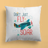 Airplane Throw Pillow For Nurseries & Kid's Rooms - Soar Beyond