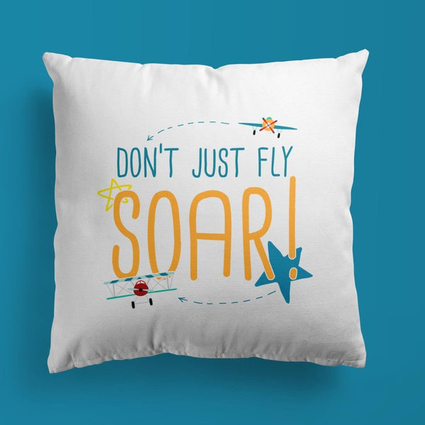 Airplane Throw Pillow For Nurseries & Kid's Rooms - Dream Chaser
