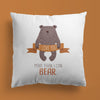 Bear Throw Pillow For Nurseries & Kid's Rooms - Bear My Love