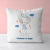 Girl Throw Pillow For Nurseries & Kid's Rooms - Heart of Gold