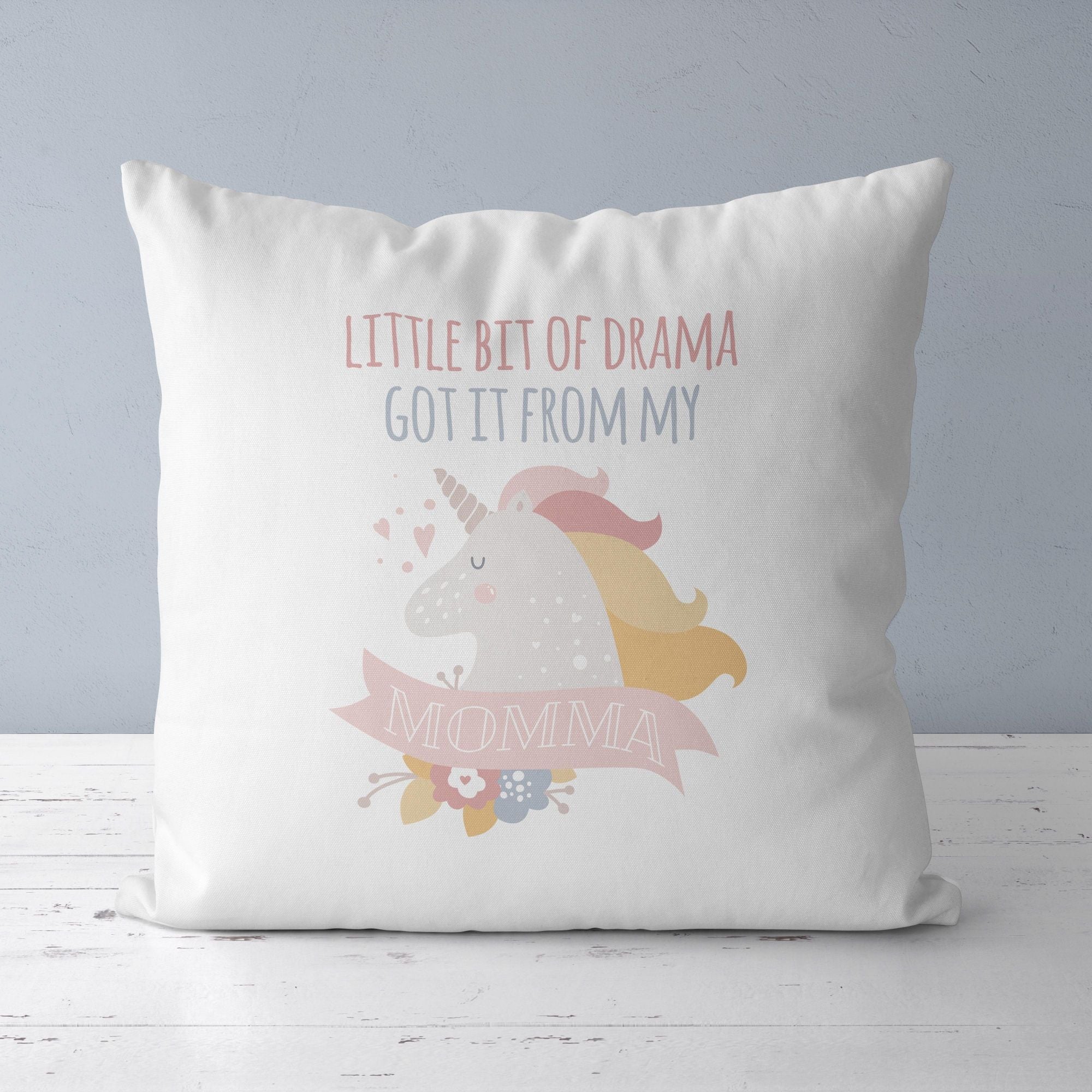Unicorn Throw Pillow For Nurseries & Kid's Rooms - Just Like Momma