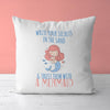 Mermaid Throw Pillow For Nurseries & Kid's Rooms - Secret Keeper