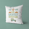 Adventure Throw Pillow for Nurseries and Kid's Rooms - Lifetime Adventure