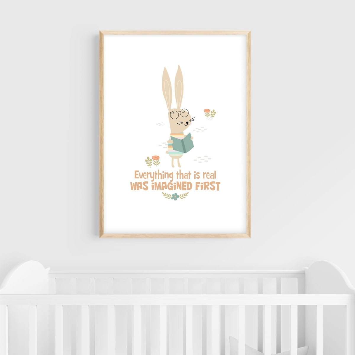 Bunny Wall Art for Nurseries & Kid's Rooms - Bunny's Imagination