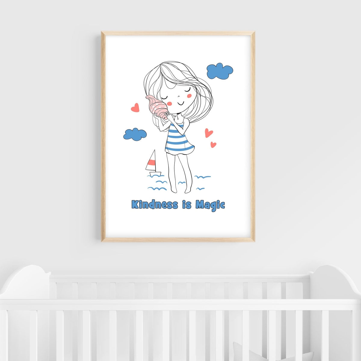 Girl Wall Art for Nurseries & Kid's Rooms - Heart of Gold