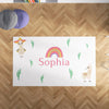 Personalized Llama Area Rug for Nurseries and Kid's Rooms - Llama’s Picnic