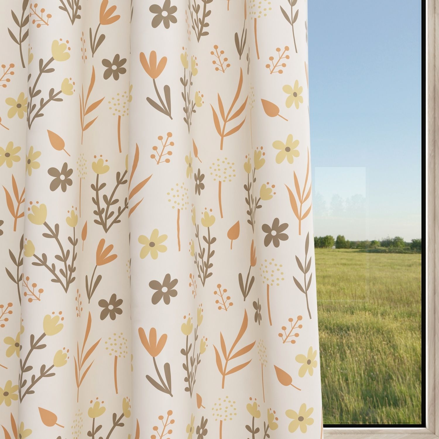 Floral Kids & Nursery Blackout Curtains - Let It Grow