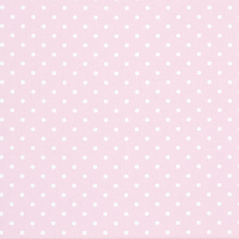 Mini Dot Bella White Twill [Pink029]