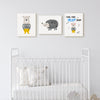 Animals Wall Art | Set of 3 | Bedtime Excuses | For Nurseries & Kid's Rooms