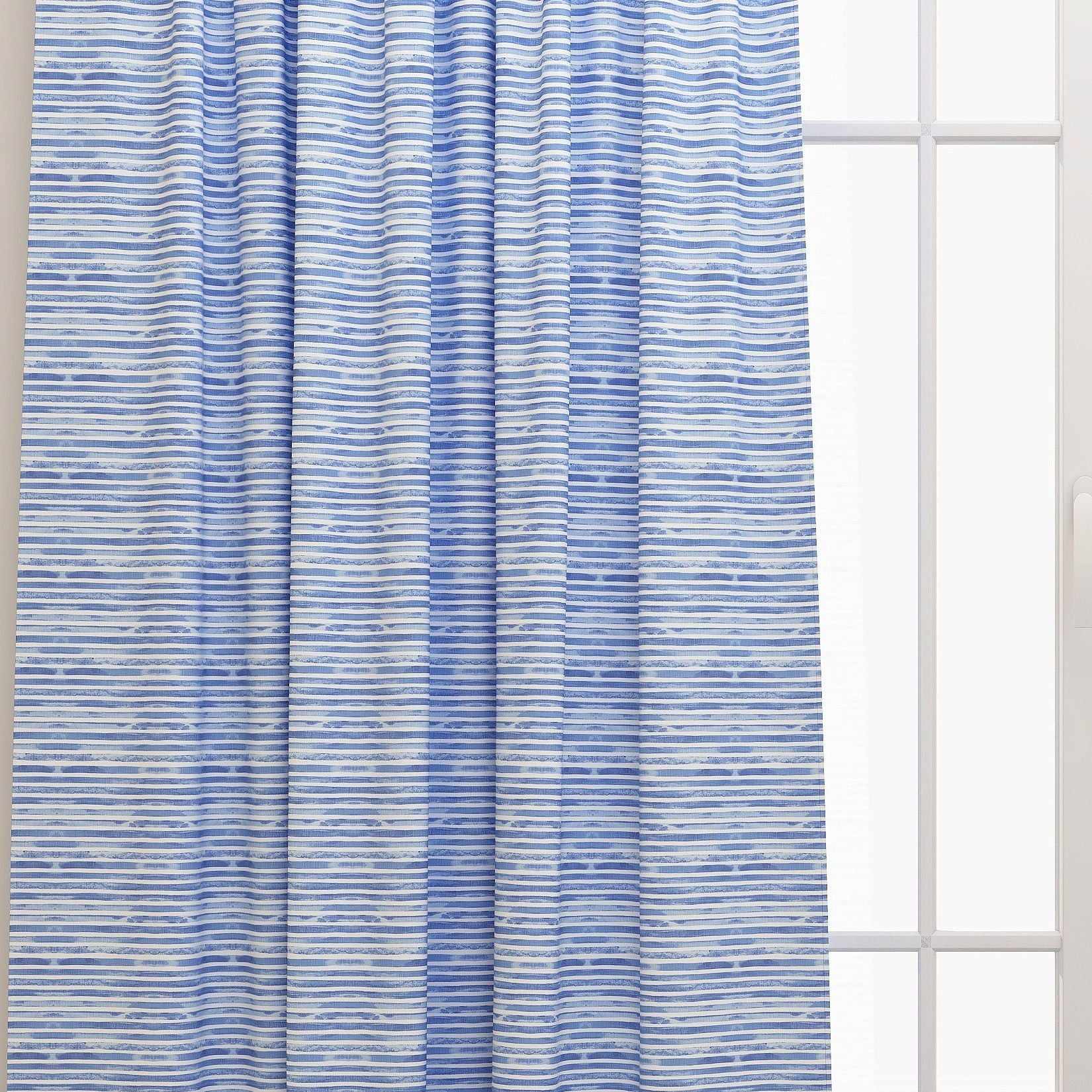 Nelson Commodore Blue Slub Kids Curtains