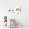 Camping Wall Art | Set of 3 | Collection: Camp Out | For Nurseries & Kid's Rooms