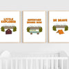 Camping Wall Art | Set of 3 | Collection: Camp Out | For Nurseries & Kid's Rooms