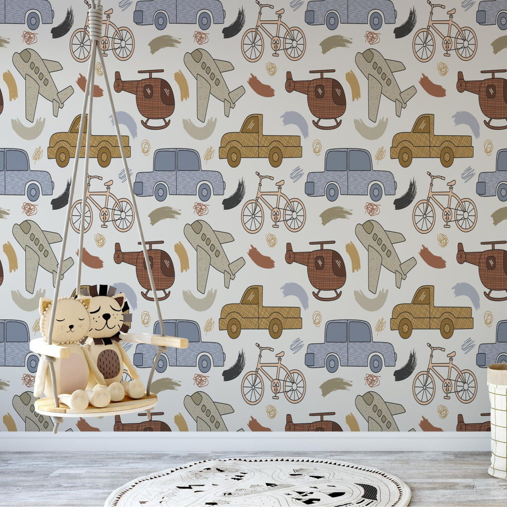 Peel & Stick Wallpaper for Kids & Nursery Rooms - Out and About