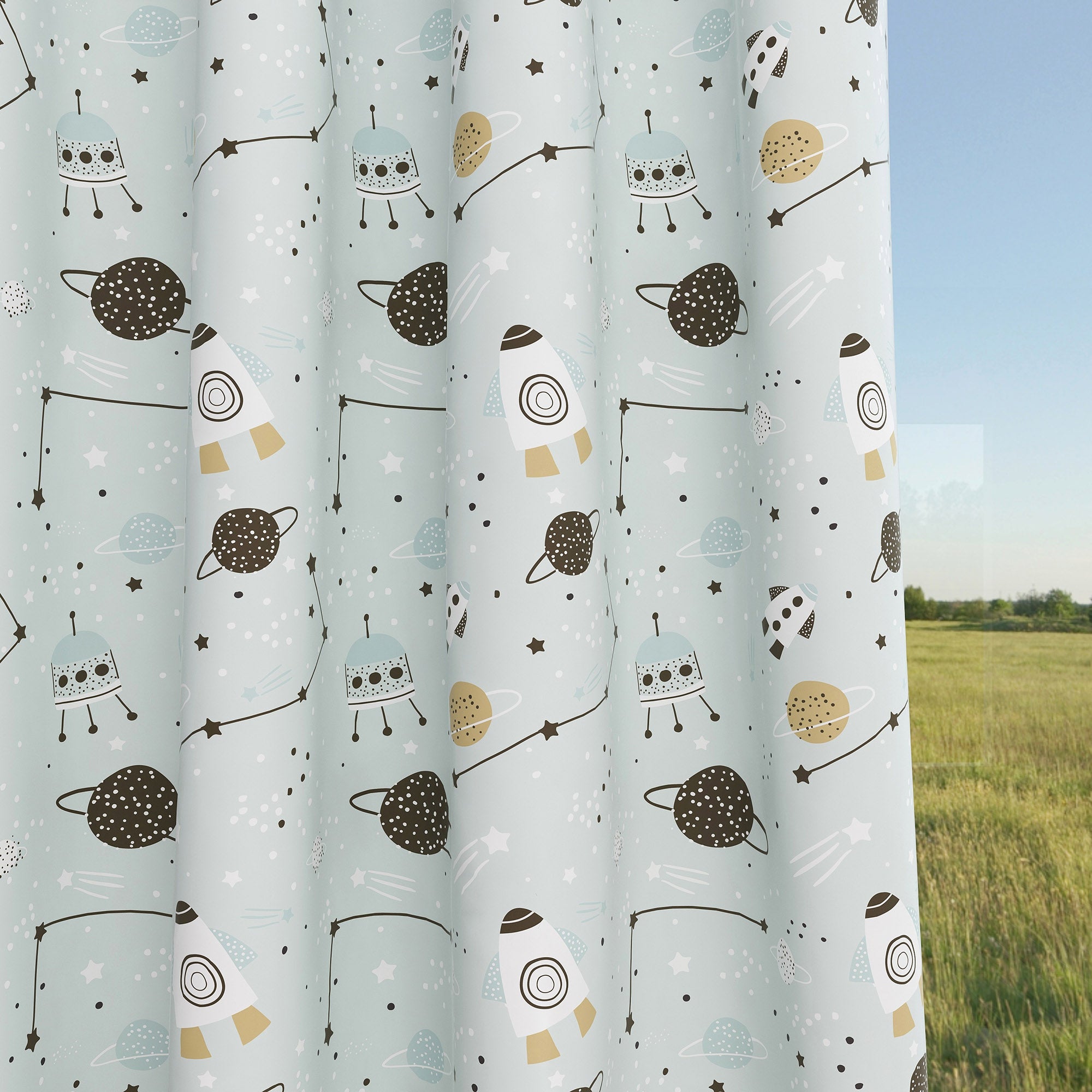 Space Kids & Nursery Blackout Curtains - Over the Moon