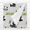 Personalized Panda Name Blanket for Babies & Kids - All That Fluff
