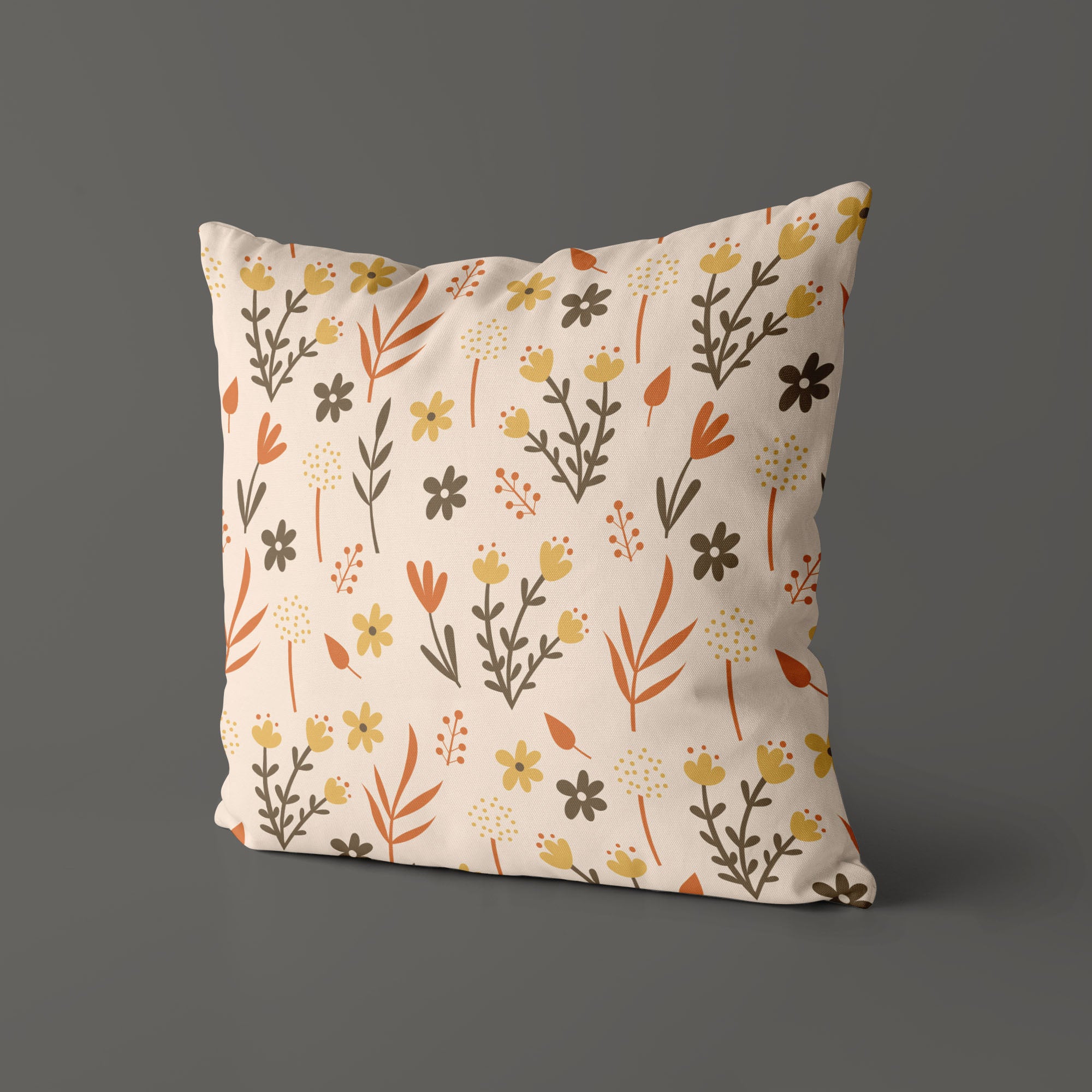 Floral Kids & Nursery Throw Pillow - Let It Grow